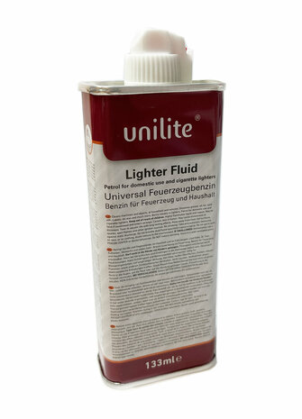 Unilite Feuerzeugfl&uuml;ssigkeit &ndash; Benzin-Universal-Nachf&uuml;llflasche &ndash; inklusive Zippo-Feuerzeuge 133 ml