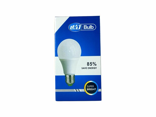 Lampe LED - culot E27 - 1W remplace 18W - blanc lumi&egrave;re du jour 6500K &Eacute;nergie A