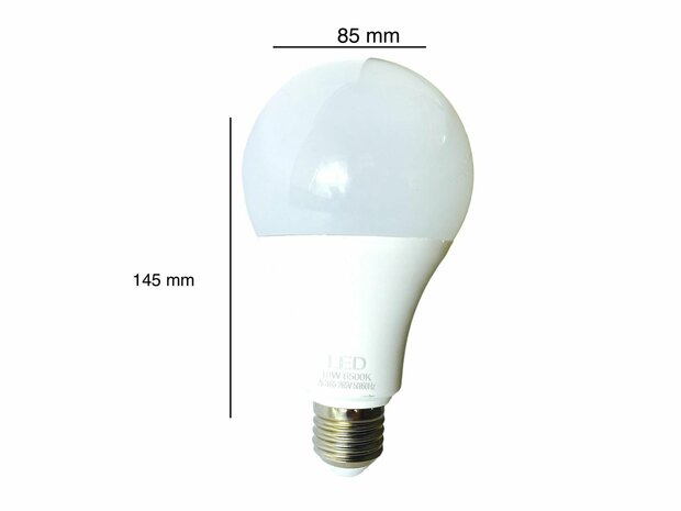 LED-Lampe - E27-Fassung - 1W ersetzt 18W - 6500K Tageslichtwei&szlig; Energie A