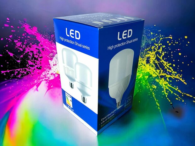 LED lamp - E27 fitting - 1W replaces 60W - 6500K daylight white Energy A