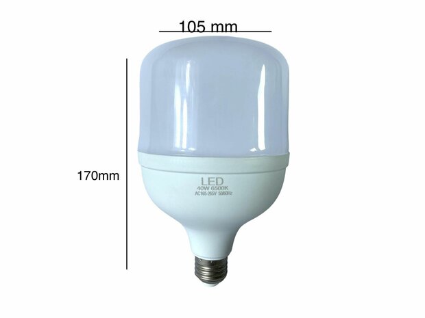 LED lamp - E27 fitting - 1W replaces 40W - 6500K daylight white Energy A