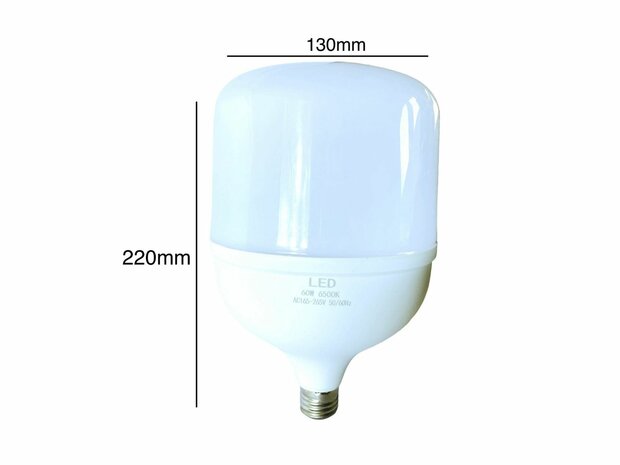 LED lamp - E27 fitting - 1W vervangt 60W - 6500K daglicht wit Energy A