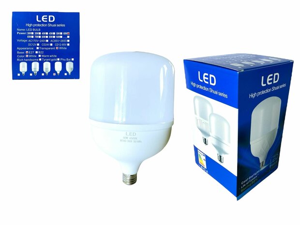 LED lamp - E27 fitting - 1W vervangt 60W - 6500K daglicht wit Energy A