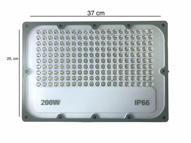 LED Breedstraler PRO IP67 - 200W 18000 Lumen - 6500K daglicht wit- 3 jaar garantie