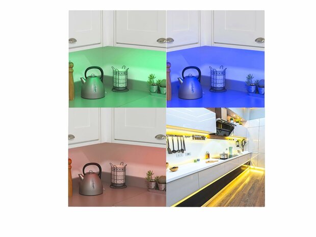 LED strip - 5m - 15 colors - Including remote control