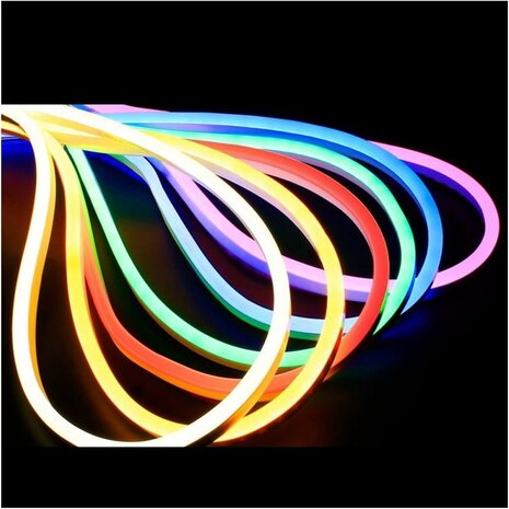 LED-Neonlicht - 5m 12V Niederspannung 12 mm (Farbe: Neutralwei&szlig;)
