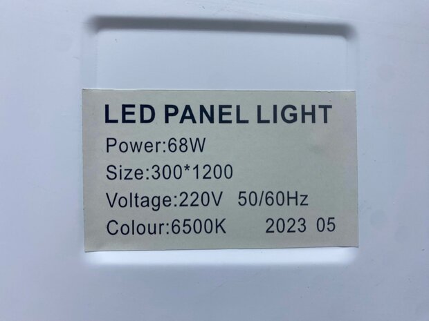 Led paneel 30&times;120 6000K 28w Aigostar
