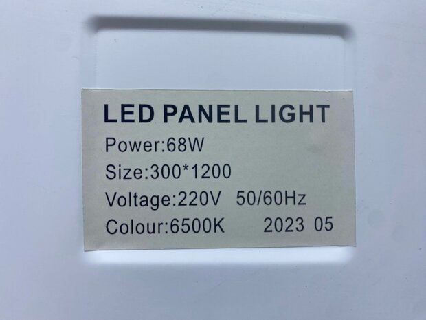 Led paneel 30&times;120 6000K 28w Aigostar