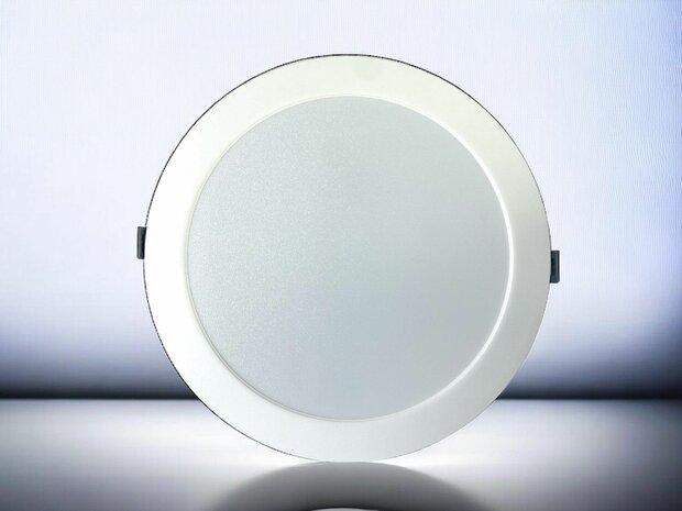 LED-paneel | 12 Watt | Rond | Inbouwplafondlamp (natuurlijk wit) &Oslash;112mm