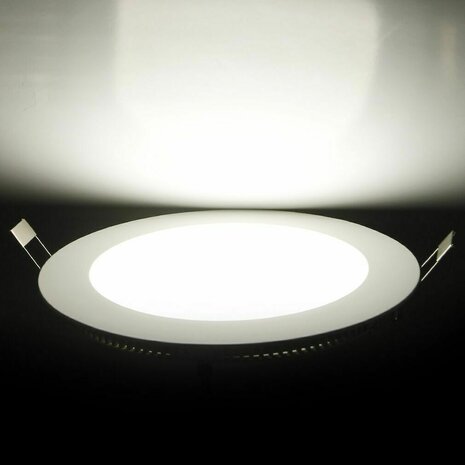 LED panel | 22 Watts | Round | Recessed ceiling lamp (natural white) &Oslash;185mm