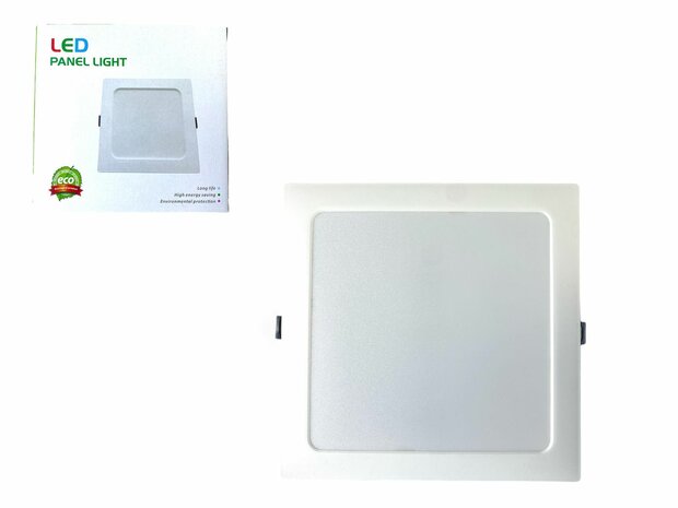 LED-paneel | 7 Watt | Vierkant | Inbouwplafondlamp (natuurlijk wit) 90X90mm