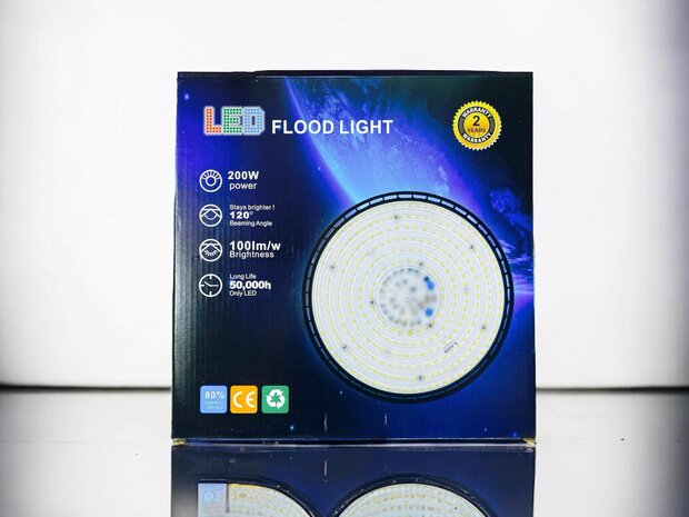 UFO LED Hoogbouwverlichting 200W Magazijn Industri&euml;le Fabriek Lichtlamp Laagbouw