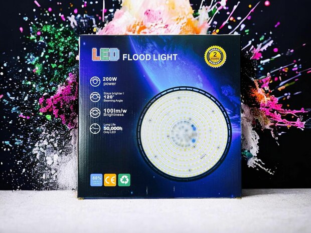 UFO LED Hoogbouwverlichting 200W Magazijn Industri&euml;le Fabriek Lichtlamp Laagbouw