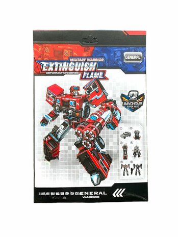 Transform X-Warrior ExtingGuish Flame &nbsp;- robot and car 2in1