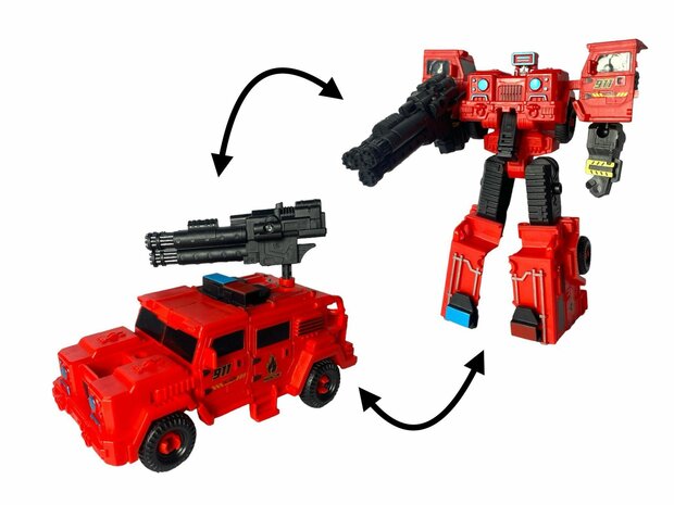 Transform X-Warrior ExtingGuish Flame &nbsp;- robot and car 2in1