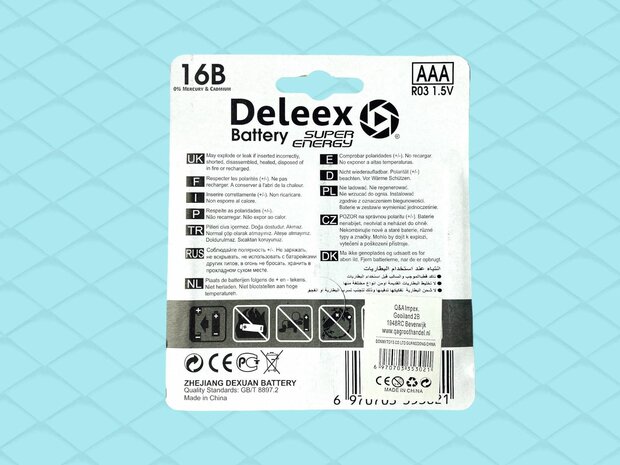 Deleex - AAA R03P 16st. pak