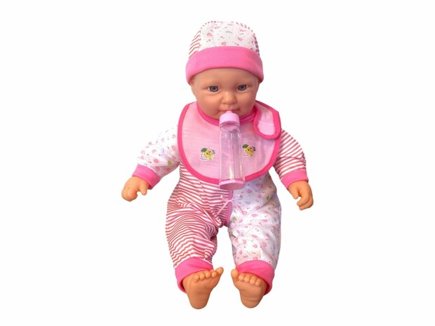 Baby pop sweet met verschillende baby geluiden + accessoires - 46cm 