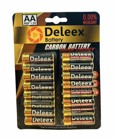 Deleex batterijen-AA 16st. pak