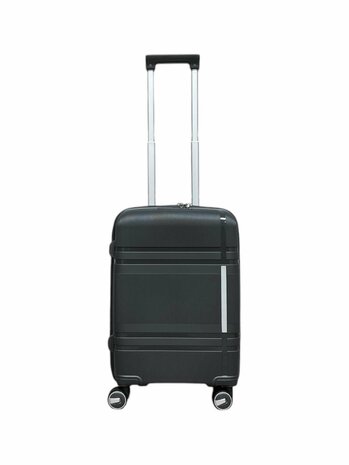 Kofferset - Trolleyset 3-delig - PP silicone reiskoffer donker grijs