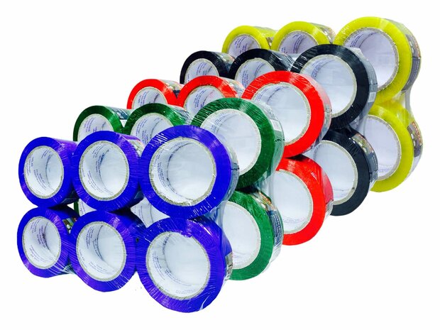 Ruban d&#039;emballage noir 48mm X 100m - Ruban adh&eacute;sif -