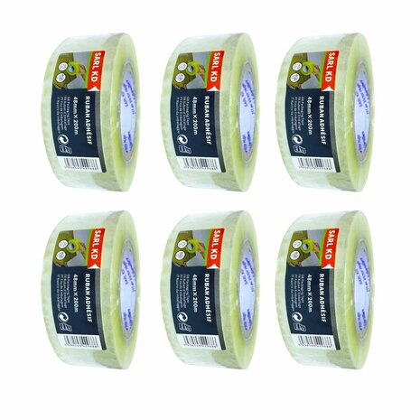 Verpakkingstape transparant 48mm X 200m -Plakband-