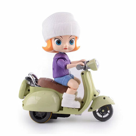 Speelgoed Scooter met Licht en Geluid - bump&amp;go - incl. poppetje 