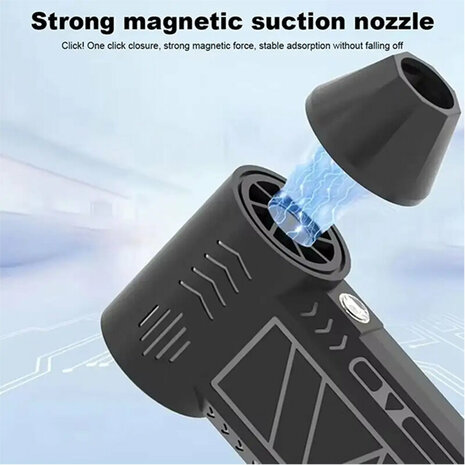 Mini Jet Fan Luchtblazer - 130.000 RPM - 3 Standen - USB-C oplaadbaar