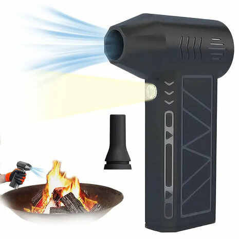 Mini Jet Fan Luchtblazer - 130.000 RPM - 3 Standen - USB-C oplaadbaar