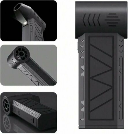 Mini Jet Fan Luchtblazer - 130.000 RPM - 3 Standen - USB-C oplaadbaar