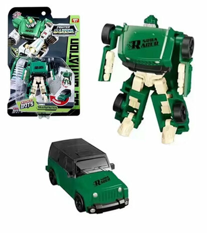 Fighter Warrior Bots - Suba Racer &ndash; 2-in-1 Transformeerbare Robot &amp; auto