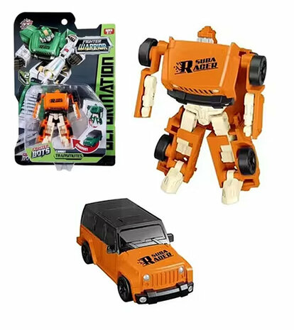 Fighter Warrior Bots - Suba Racer &ndash; 2-in-1 Transformeerbare Robot &amp; auto