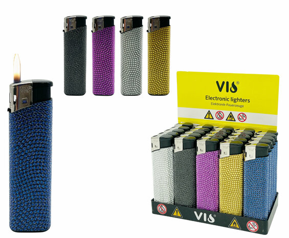 Klikaanstekers &ndash; 25 stuks in Tray (met Glitter Print) VIO Navulbare 