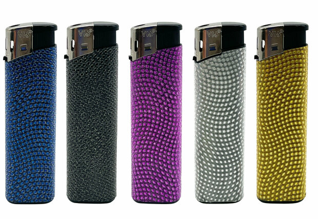 Klikaanstekers &ndash; 25 stuks in Tray (met Glitter Print) VIO Navulbare 