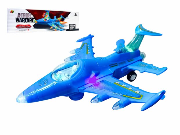 Aerial Warfare Jet &ndash; De Ultieme Stoere Straaljager - Led lichtjes - geluid - vliegtuig 33CM