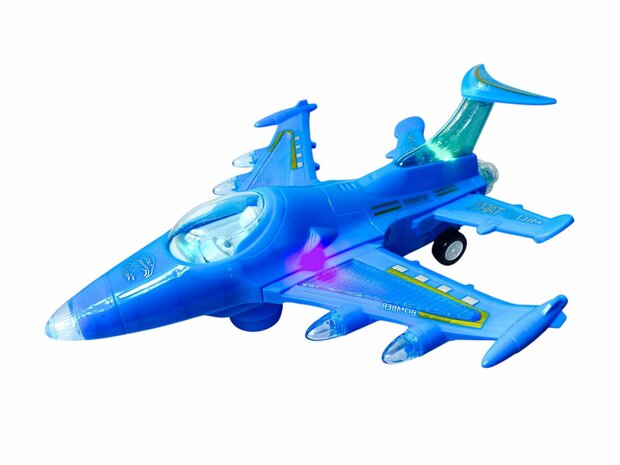 Aerial Warfare Jet &ndash; De Ultieme Stoere Straaljager - Led lichtjes - geluid - vliegtuig 33CM