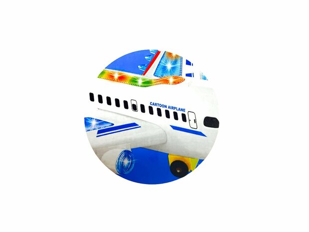 Speelgoed vliegtuig Airbus met geluid en lichtjes- kan rijden - 27CM Inclusief batterij