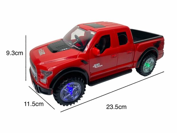 Pickup auto speelgoed - Super Max - acrobatisch beweging met licht en geluid (23.5 cm)