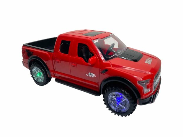 Pickup auto speelgoed - Super Max - acrobatisch beweging met licht en geluid (23.5 cm)