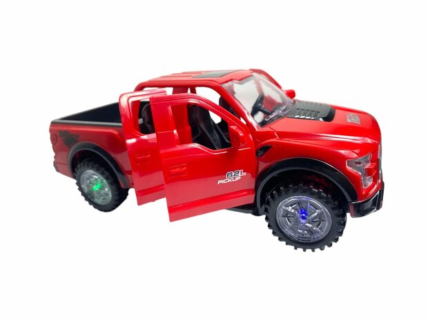 Pickup auto speelgoed - Super Max - acrobatisch beweging met licht en geluid (23.5 cm)