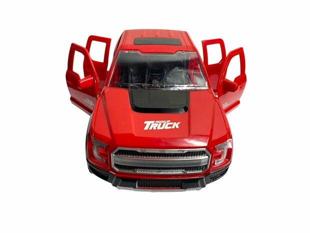 Pickup auto speelgoed - Super Max - acrobatisch beweging met licht en geluid (23.5 cm)