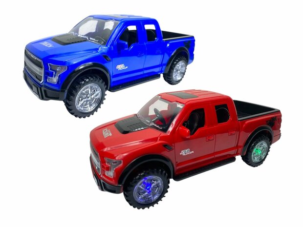 Pickup auto speelgoed - Super Max - acrobatisch beweging met licht en geluid (23.5 cm)