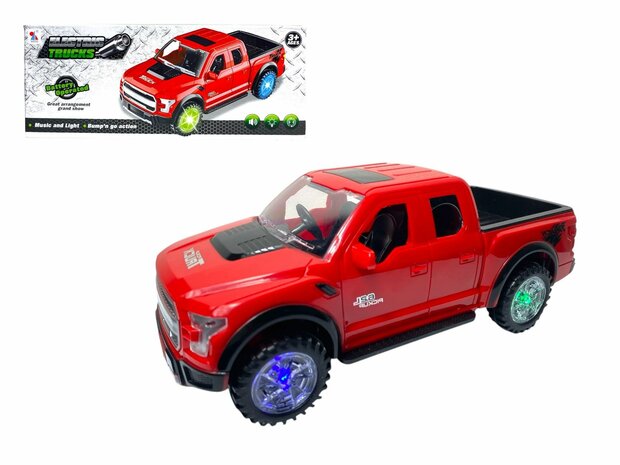 Pickup auto speelgoed - Super Max - acrobatisch beweging met licht en geluid (23.5 cm)