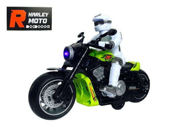 Race motorfiets speelgoed - met sirene en licht  - frictie aandrijving 