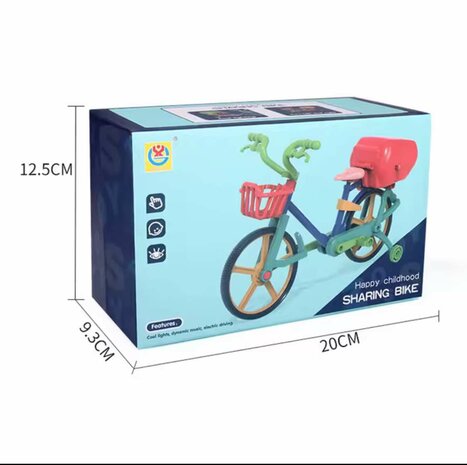 Elektrische Fietsen Speelgoed Fiets Voertuig Model Vroege Onderwijs Speelgoed Met Lichte Muziek