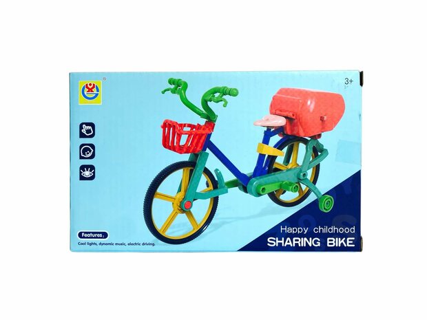 Elektrische Fietsen Speelgoed Fiets Voertuig Model Vroege Onderwijs Speelgoed Met Lichte Muziek