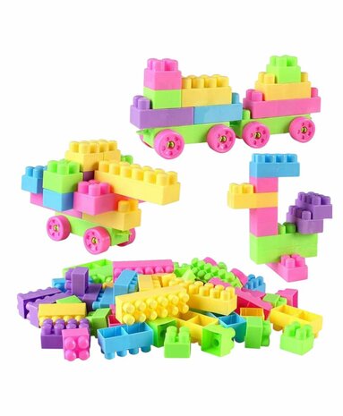 Toy Blocks - Building Blocks with Backpack - 50+ Pieces