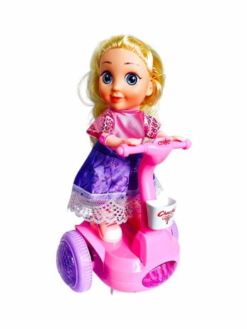 Poppen speelgoed met Balansbord Music &amp; 3D Lighting 360&deg; - Hoverboard - 30cm