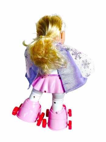 schaatspop met , muziek, zingt en danst, &amp; 3D Lighting 360&deg; - 31cm 