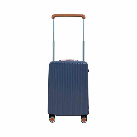 Hardcase kofferset staalblauw - 3 stuks - TSA Slot - brede handgreep ( Bubule )
