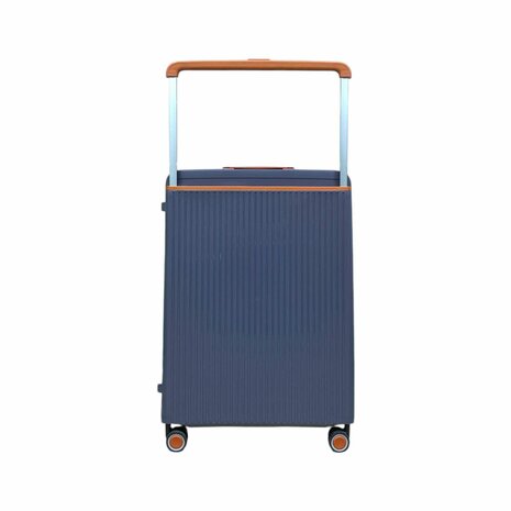 Hardcase kofferset staalblauw - 3 stuks - TSA Slot - brede handgreep ( Bubule )